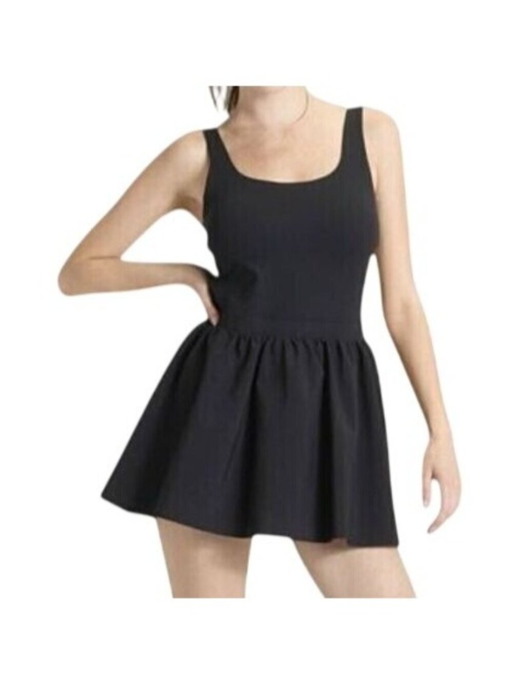 JoyLab Black Athletic Dress With Built-In Shorts & Pockets Size XL NWT